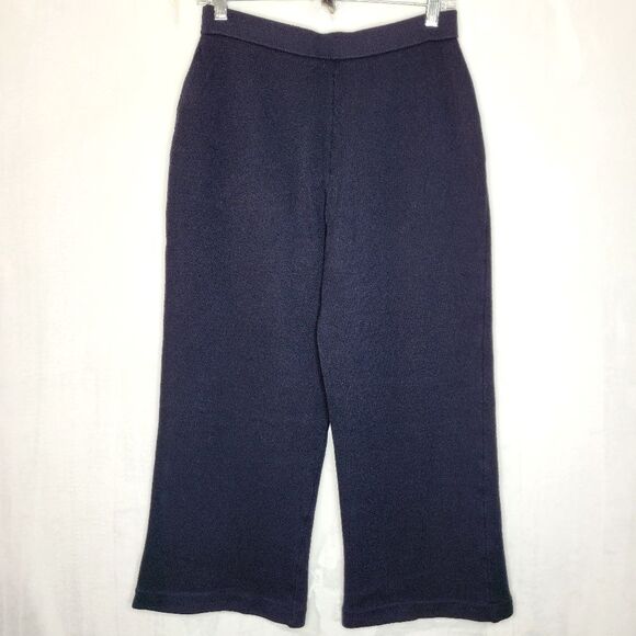 St. John Collection Black Santana Knit Pull On Pants Size 6 - Picture 6 of 9